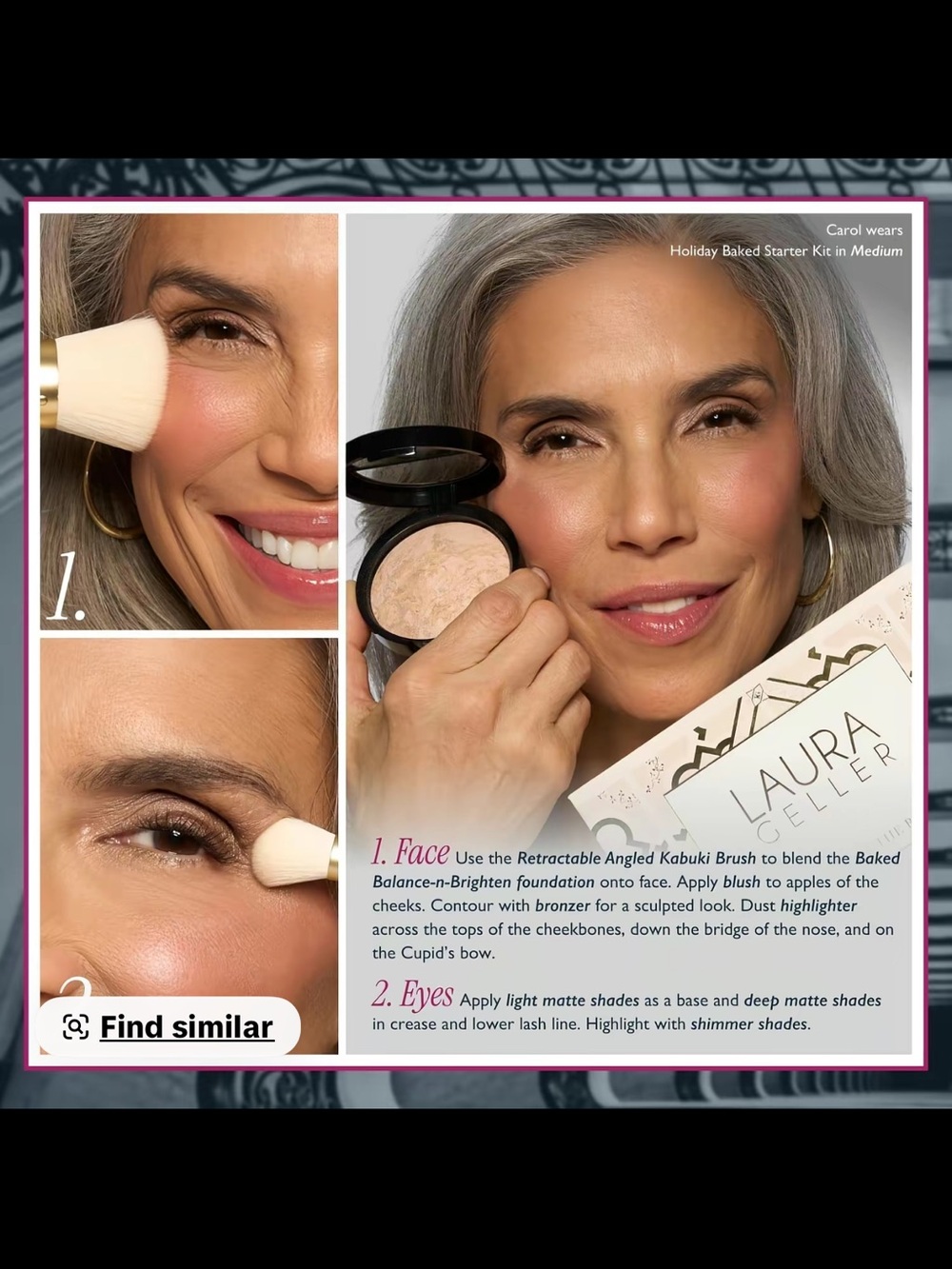 New Laura Geller Pink & Neutral Face Palette with Bronze Highlighter - Picture 5 of 7
